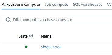 cluster running